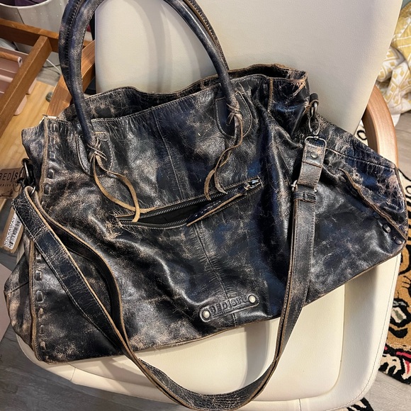 COPY - BED STU ROCKAWAY LEATHER BAG IN BLACK LUX - Picture 6 of 13